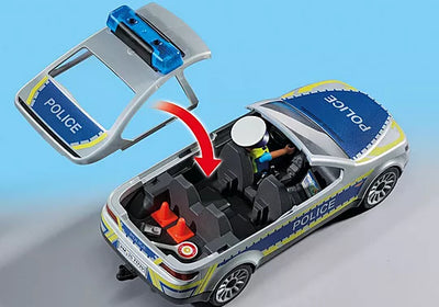 Playmobil Action Heroes 71729 Police Patrol Car And Figure 24pc Playset