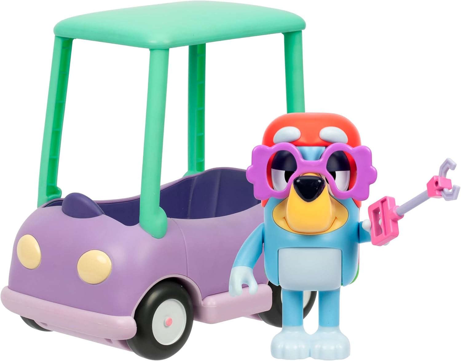 Bluey Chat Mates Grannies Car With Janet Figure