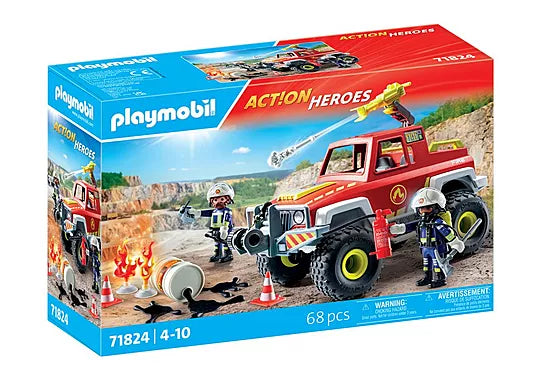 Playmobil Action Hereos 71824 Firefighting Truck 68pc Playset