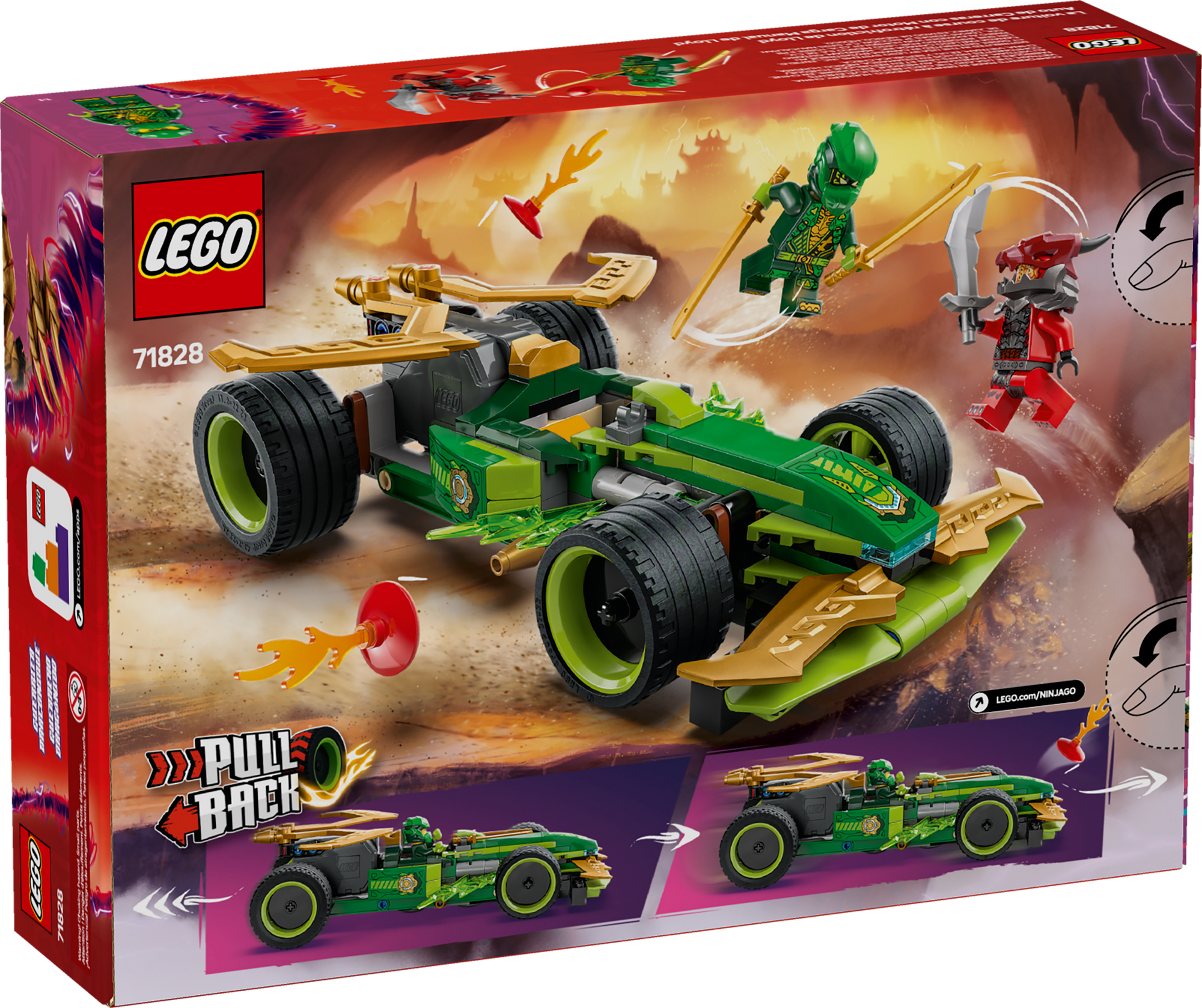 Lego Ninjago 71828Lloyd's Pull Back Race Car