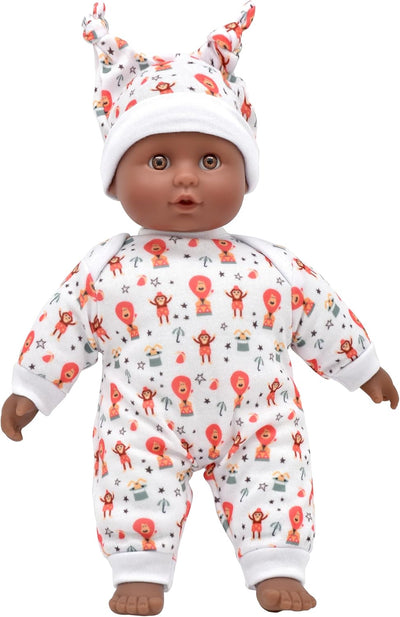 Dolls World Baby Grace 10" Soft Bodied Doll Brown Eyes