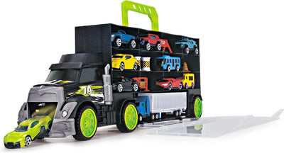 Dickie Toys Carry And Store Transporter Truck Carry Case With Cars