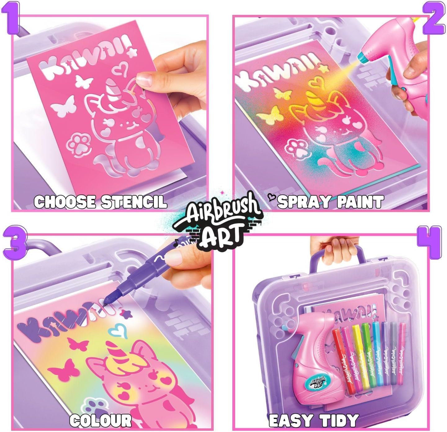Airbrush Art Kawaii Activity Case