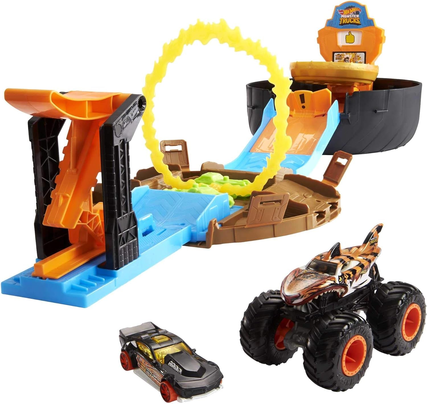 Hot Wheels Monster Trucks Stunt Tyre Playset