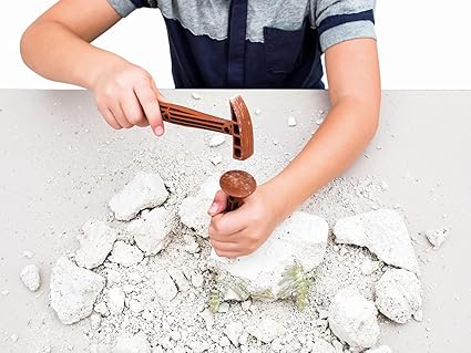 Science And Play Archeo Fun Triceratops Dinosaur Glow In The Dark Dig Set