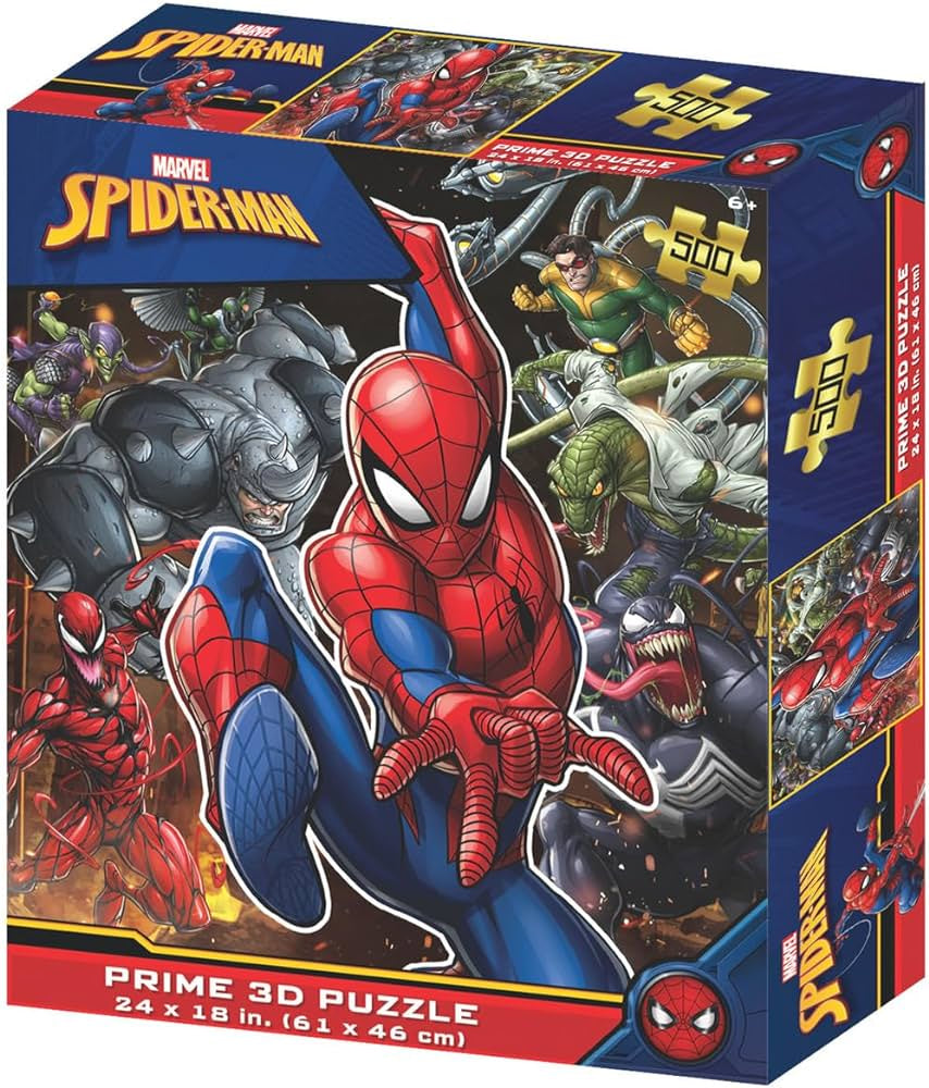 SpiderMan Prime 3D Jigsaw Puzzle 500pc Spidey Enemies