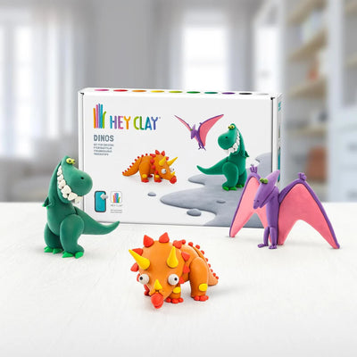 Hey Clay Sculpting Clay Dinos 6 Can Set