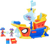 SpiderMan Spidey And His Amazing Friends Webs Ahoy Bubble Pirate Ship