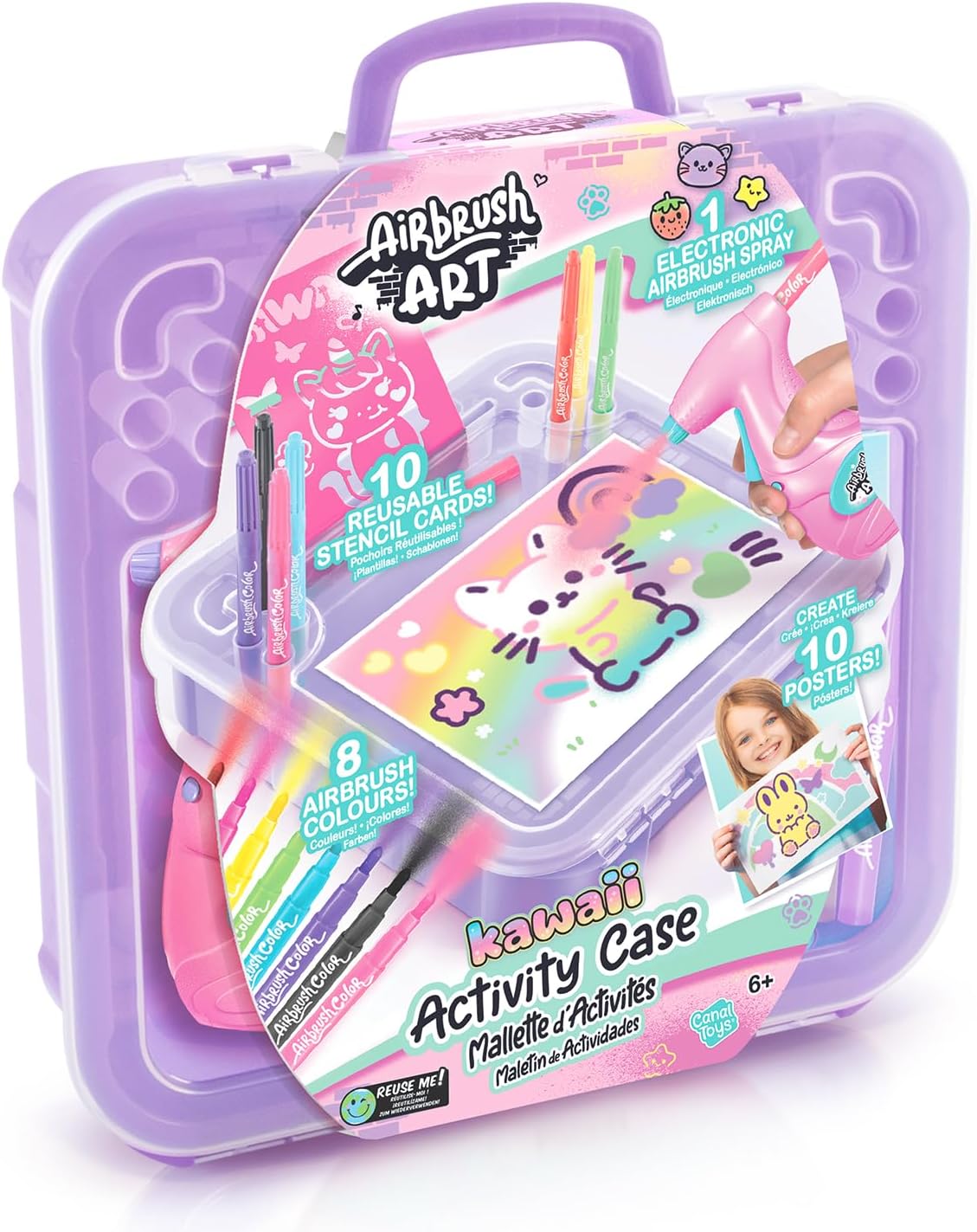 Airbrush Art Kawaii Activity Case