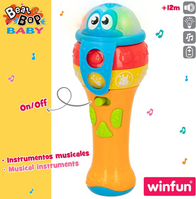 Winfun Lights 'N Sound Mic Infant Toy