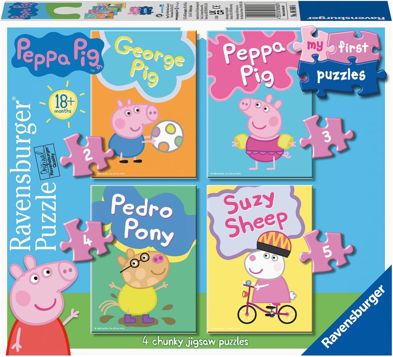 Peppa Pig My First Puzzles 4 Chunky Jigsaw Puzzles