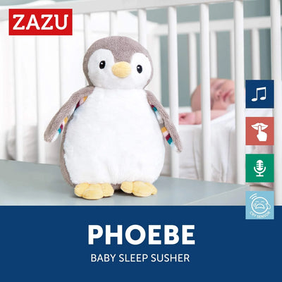 Zazu Phoebe Baby Sleep Shusher With Light Sound And Voice Recording