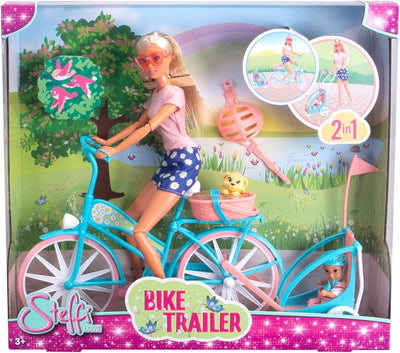 Steffi Love Steffi Doll Bike And Trailer With Baby