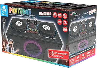 iDance DJ Mixx PartyBox Portable Sound And Light Wireless Party System