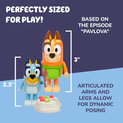 Bluey Pavlova 4 Figure Pack Bluey - Chilli - Bandit - Bingo