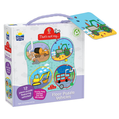 That's Not My First Floor Puzzle 12pc Jigsaw Puzzle Vehicles