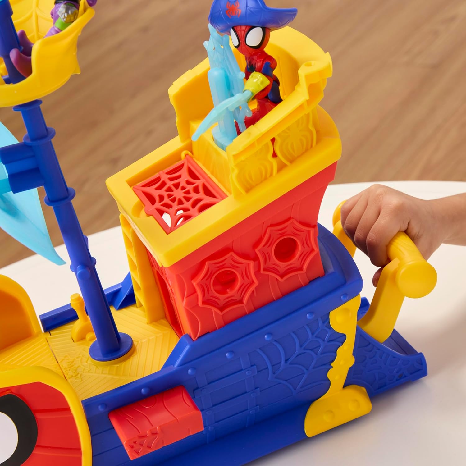 SpiderMan Spidey And His Amazing Friends Webs Ahoy Bubble Pirate Ship