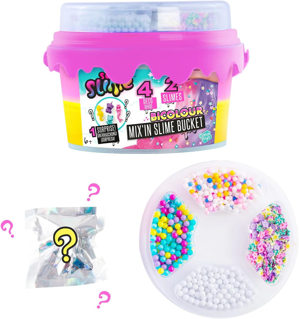 So Slime Mix In Slime Bucket