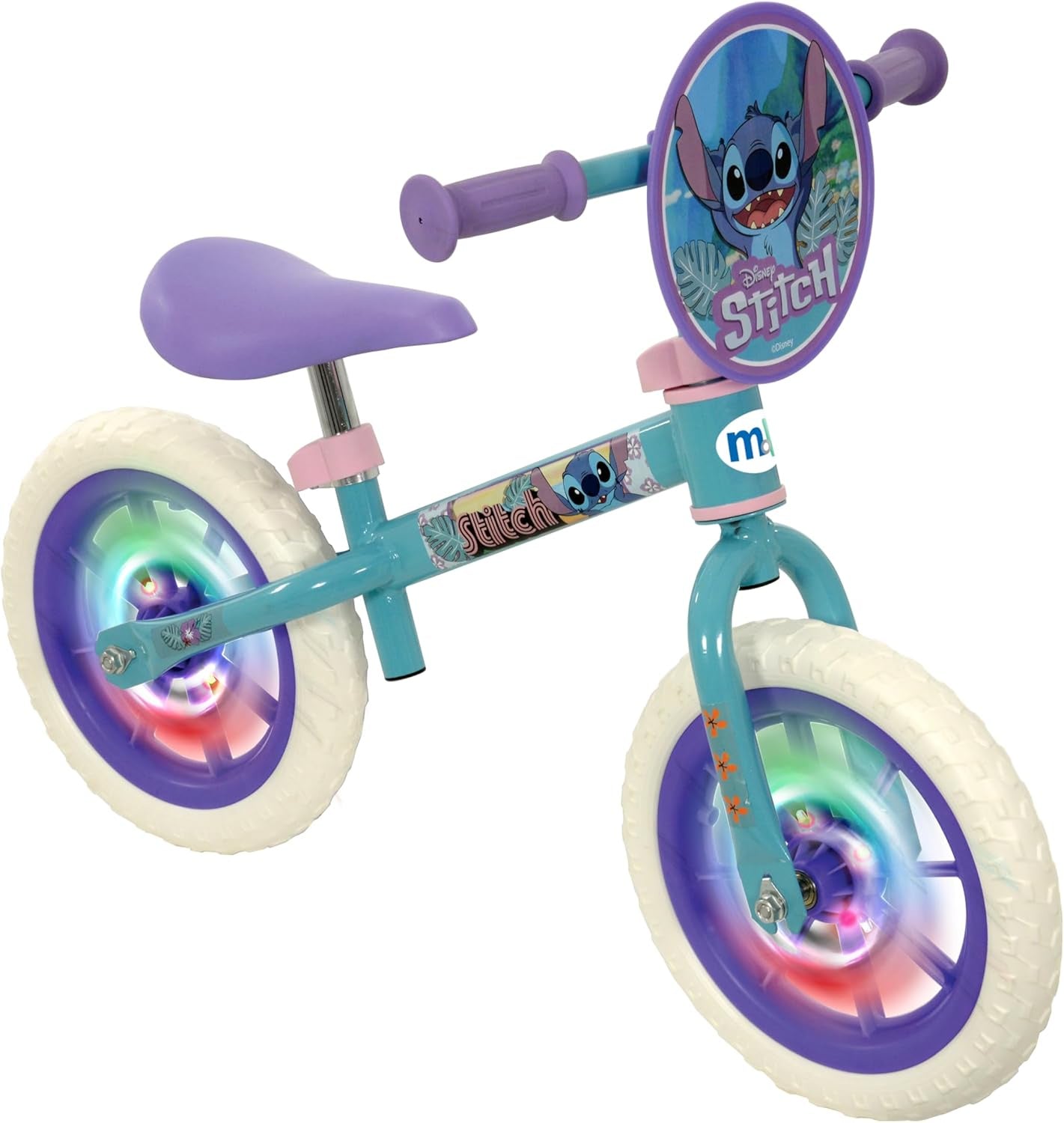 Disney Stitch 12" Balance Bike With Light Up Wheels