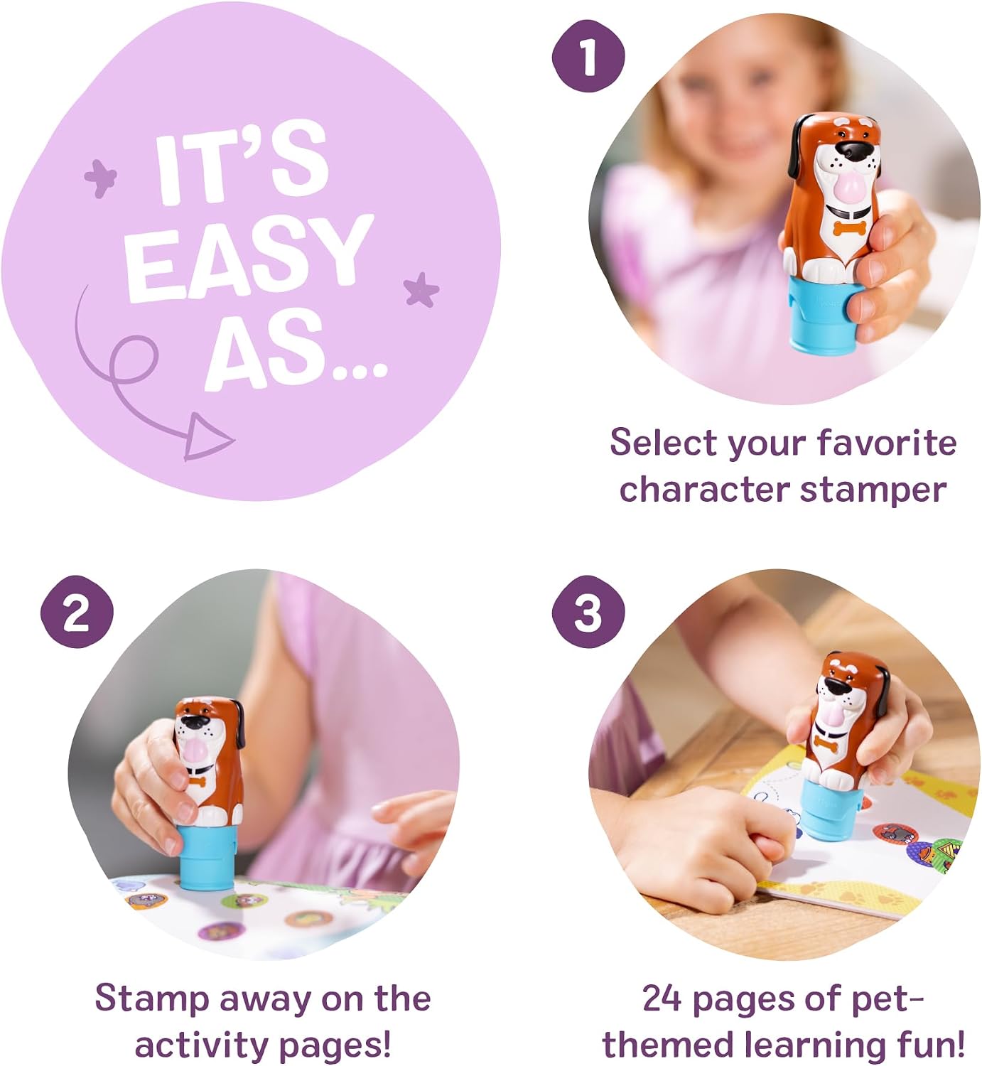 Melissa & Doug Sticker Wow Stamper Book Dog Bundle