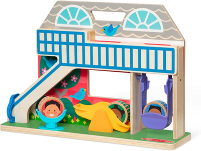 Melissa And Doug Go Tots Schoolyard Tumble Wooden Playset
