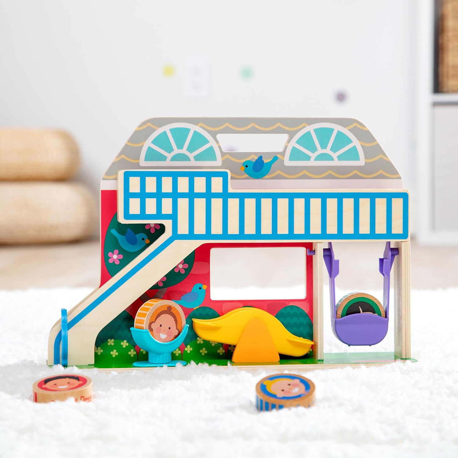 Melissa And Doug Go Tots Schoolyard Tumble Wooden Playset