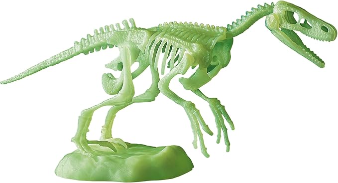 Science And Play Archeo Fun Velociraptor Dinosaur Glow In The Dark Dig Set