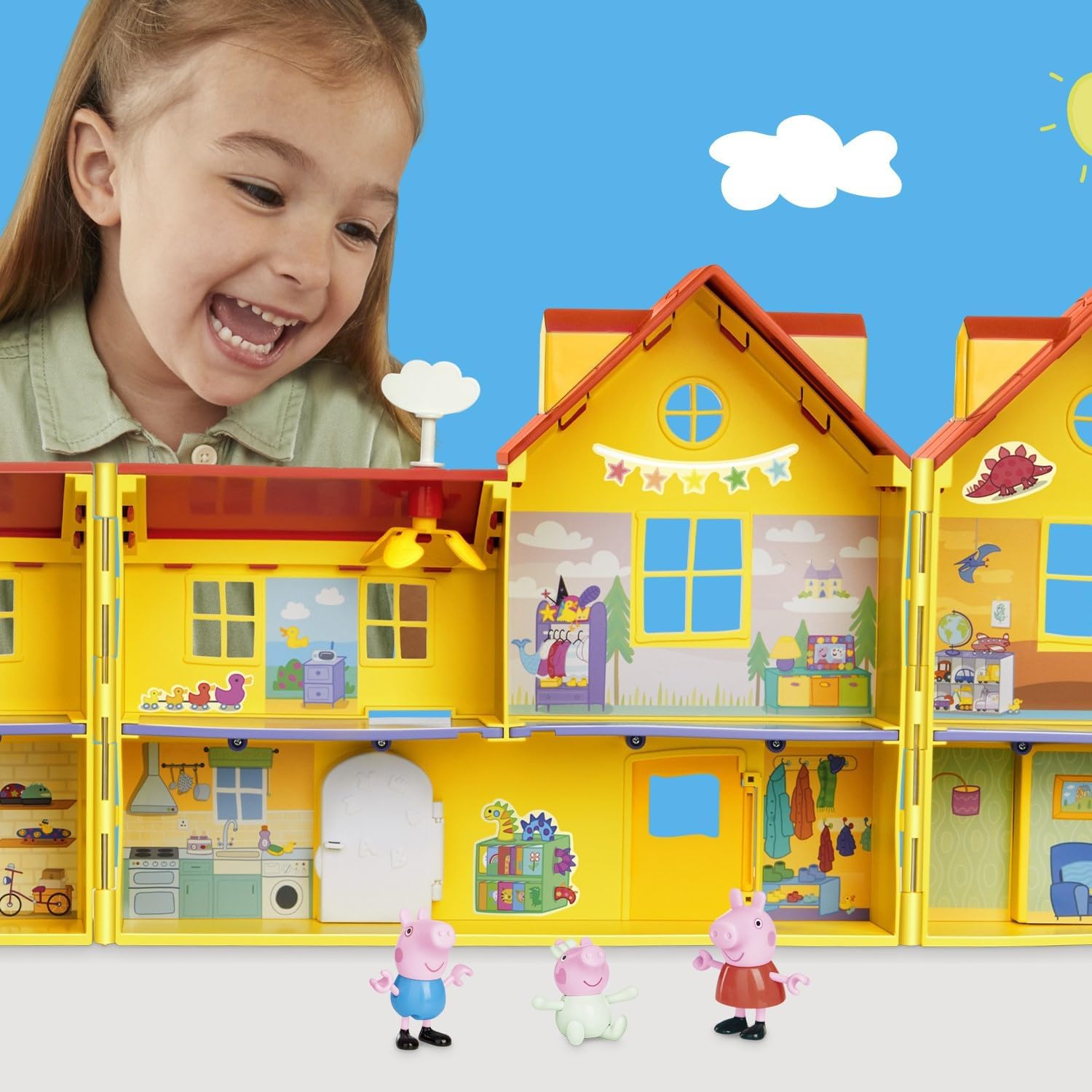 Peppa Pig Peppa's Big Family House With Baby Evie