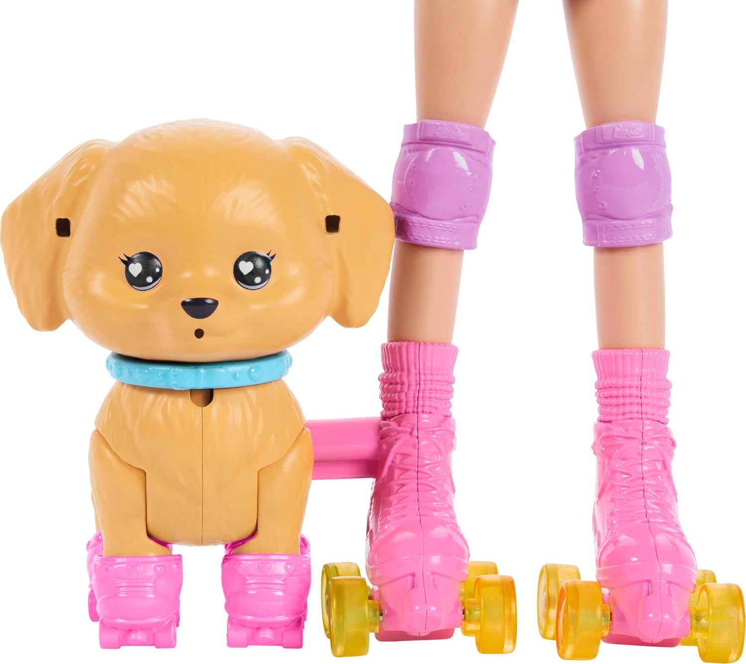Barbie Pets Skate And Run Doll And Puppy Playset