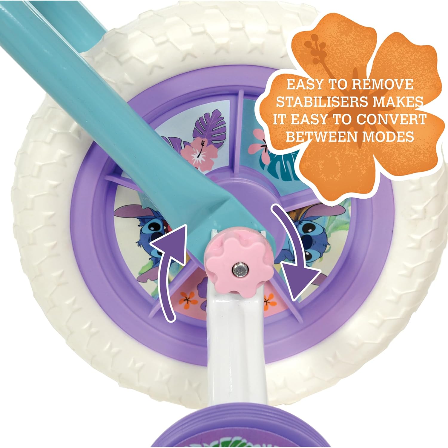 Disney Stitch 10" 2 In 1 Training Bike