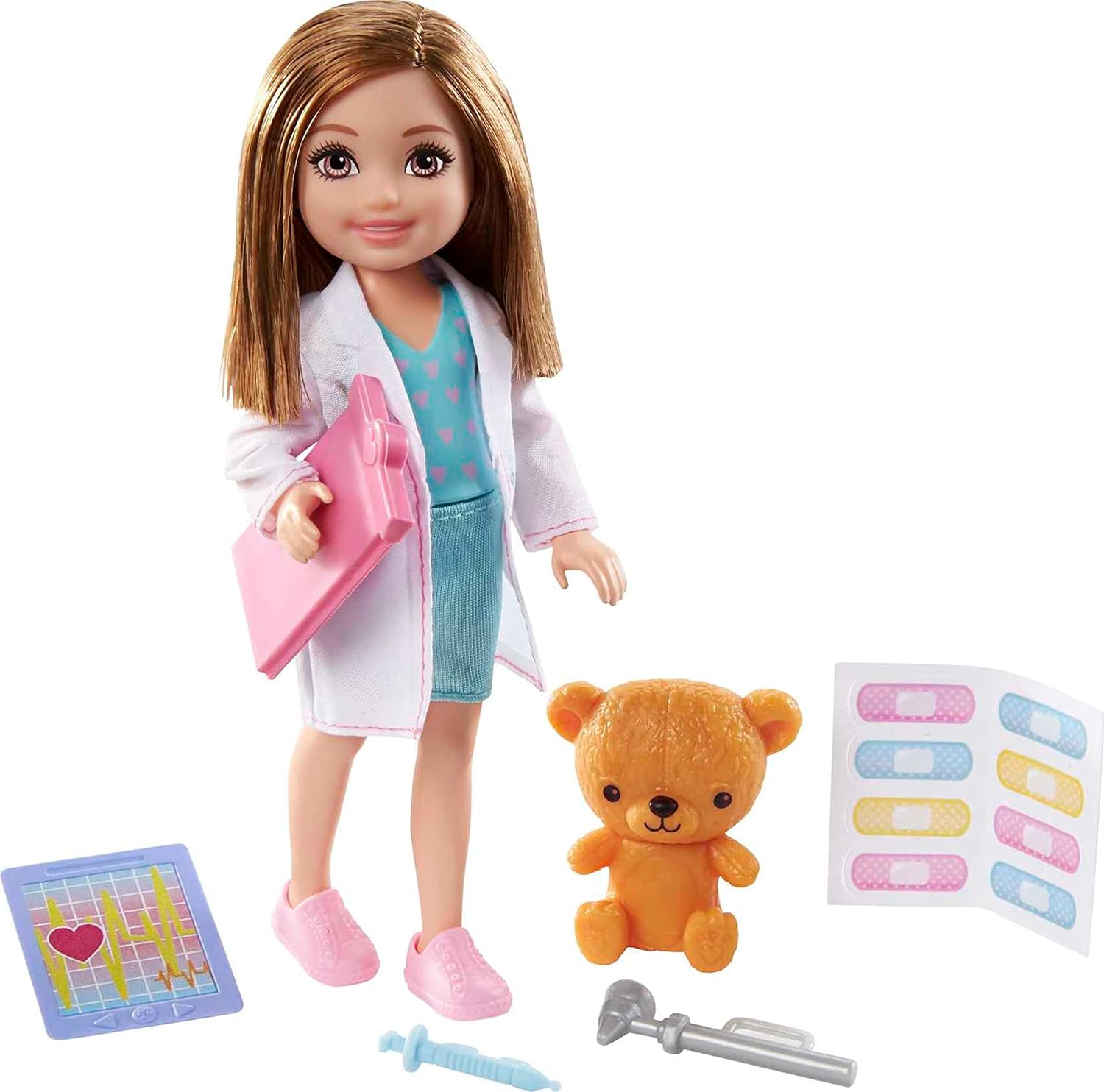Barbie Club Chelsea Doctor Doll And Accessories