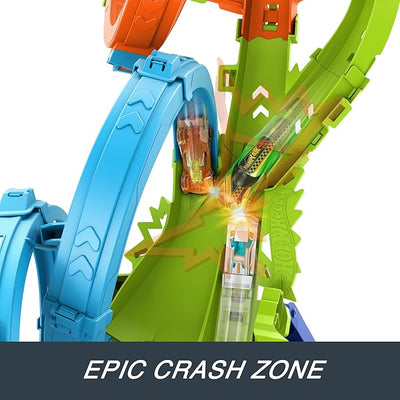 Hot Wheels 4 Loop Crash Out Playset