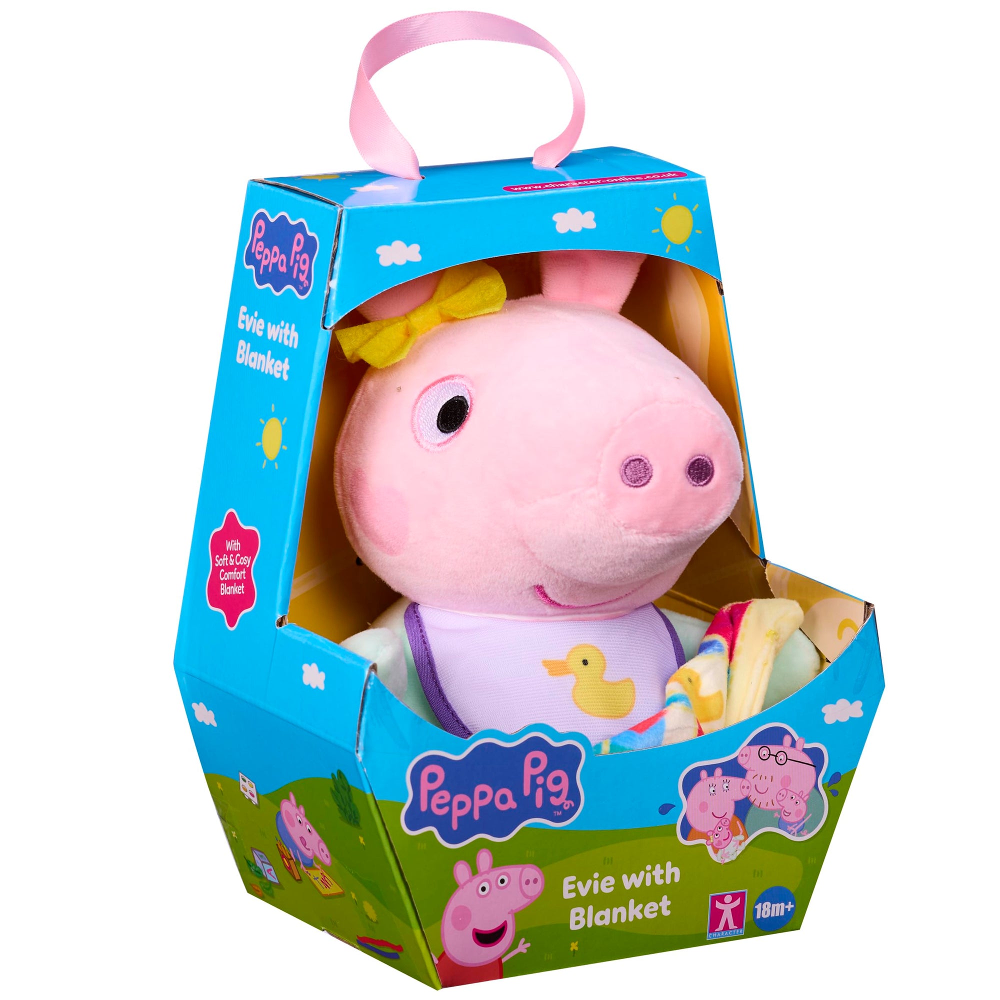 Peppa Pig Soft Toy Evie With Blanket