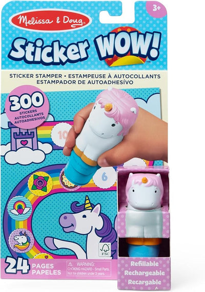 Melissa & Doug Sticker Wow Stamper Book Bundle Unicorn
