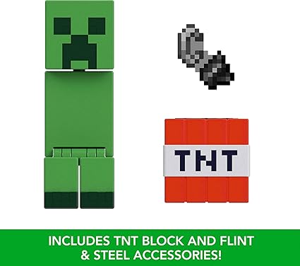 Minecraft Core Figure Creeper With TNT Accessory