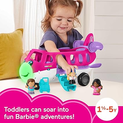 Barbie Fisher Price Little People Dream Plane Playset