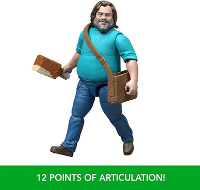 Minecraft Core Figure Steve With Sword Chicken Leg And Satchel