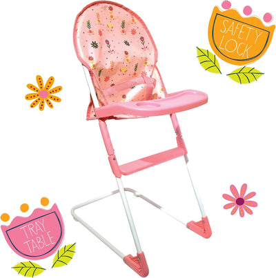 Dolls World Dolls High Chair For Dolls Up To 56cm