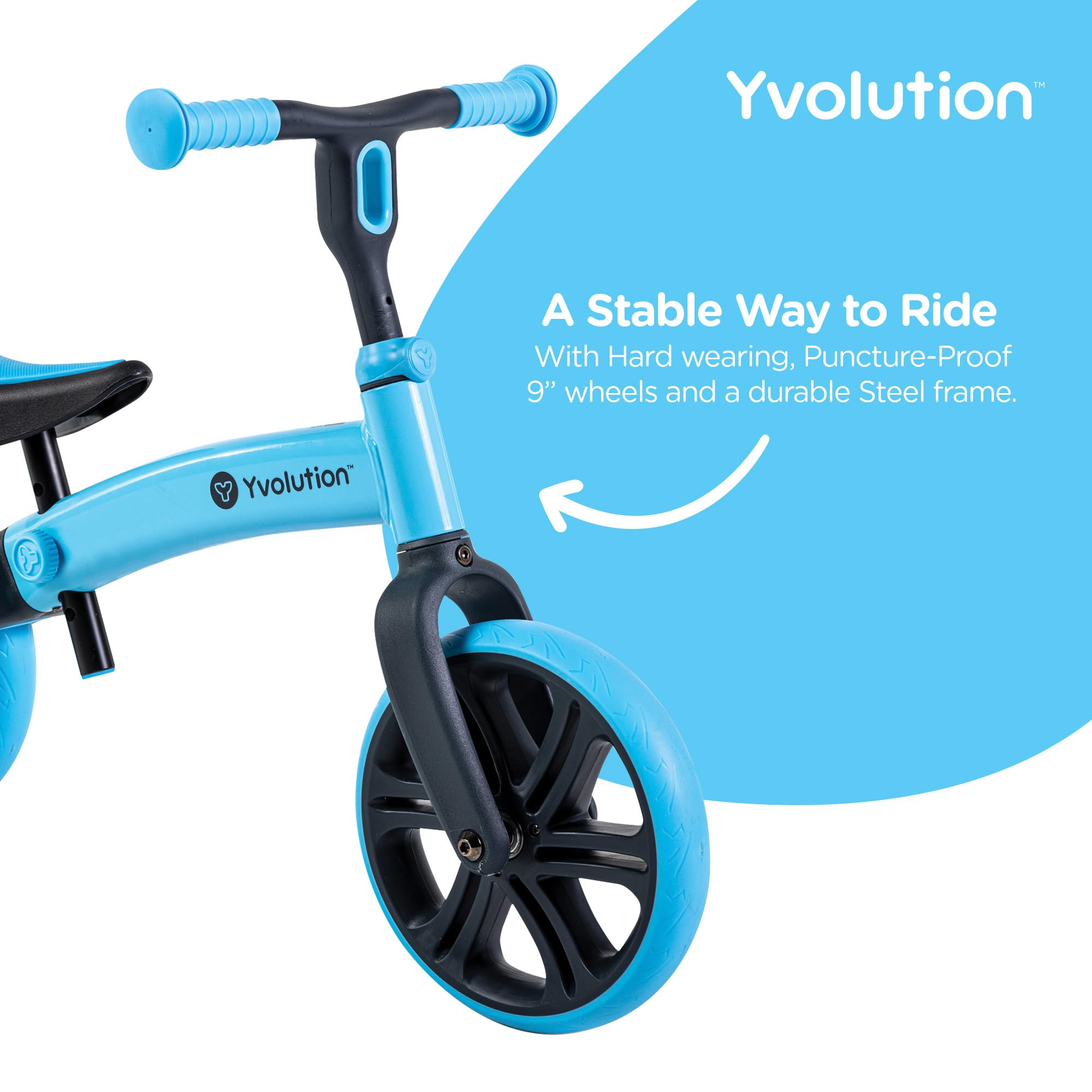 Yvolution Junior Balance Bike Blue 18months - 4 years