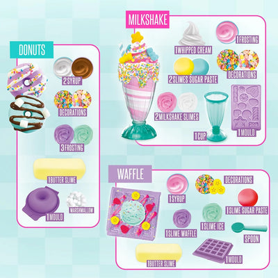 So Slime Sugary Crush Deluxe Waffle Donuts Milkshake Creation Playset