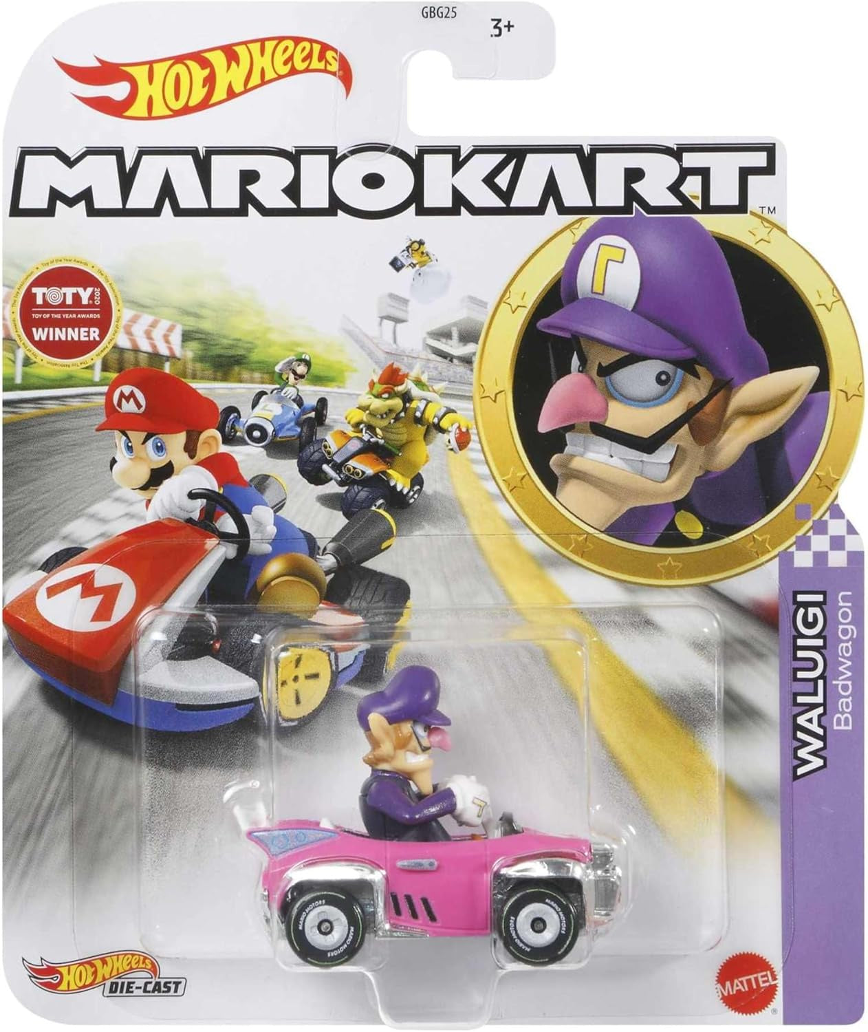 Hot Wheels Mario Kart Waluigi