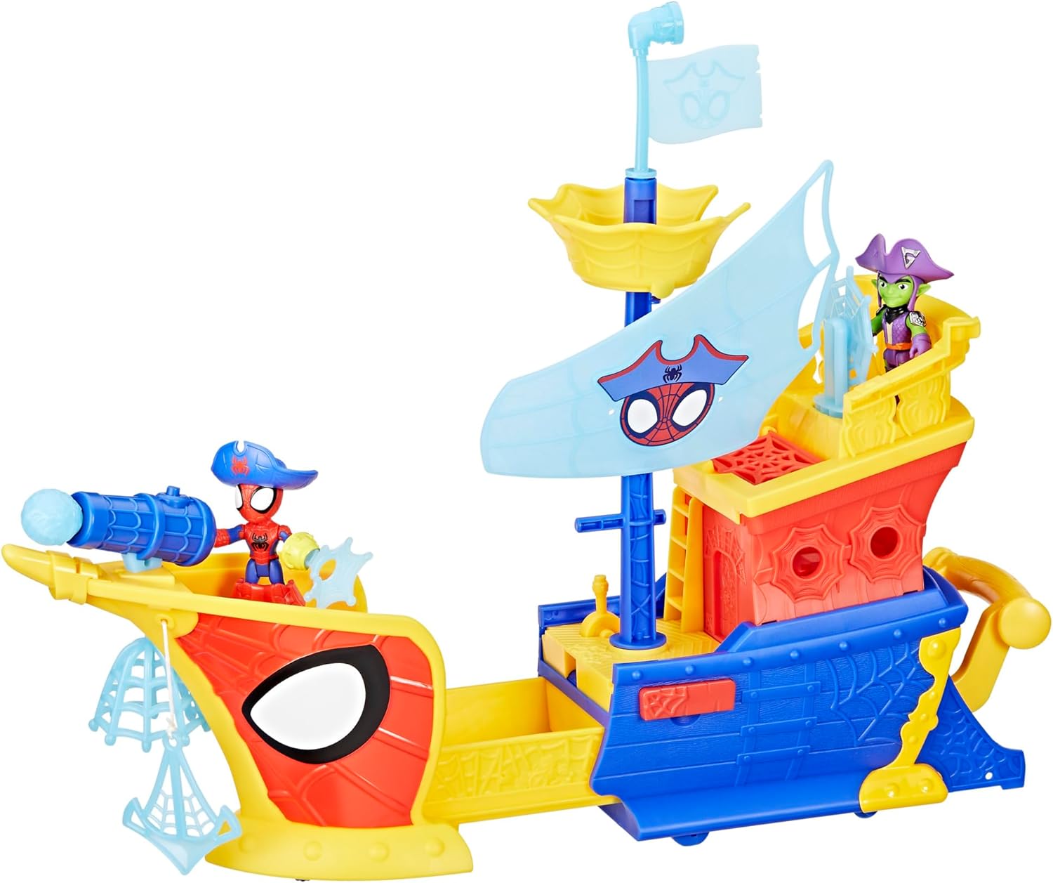 SpiderMan Spidey And His Amazing Friends Webs Ahoy Bubble Pirate Ship