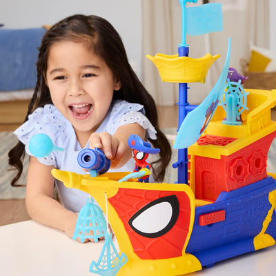 SpiderMan Spidey And His Amazing Friends Webs Ahoy Bubble Pirate Ship