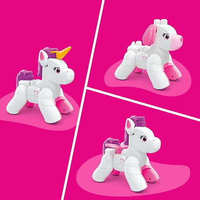 Mega Bloks 3 In 1 Build And Enchant Unicorn Construction Set