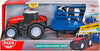 Dickie Massey Ferguson Tractor With Trailer And Animal Light And Sound