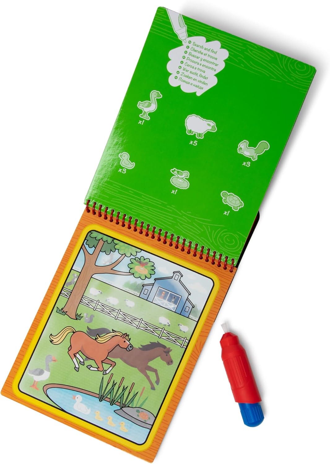 Melissa & Doug Water Wow On The Go Farm