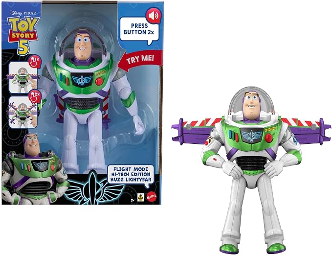 Disney Toy Story Buzz Lightyear Flight Mode High Tech Edition