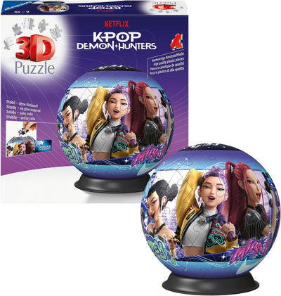 K Pop Demon Hunters 72pc 3D Jigsaw Puzzle Ball