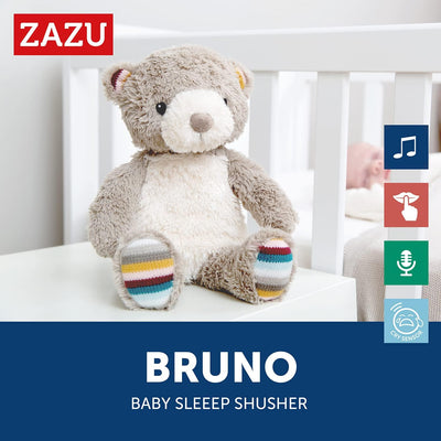 Zazu Bruno Baby Sleep Shusher With Light Sound And Voice Recording