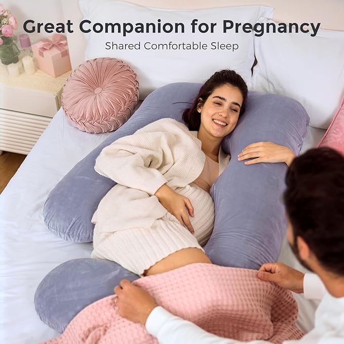 Momcozy Huggable U Shaped Pregnancy Pillow